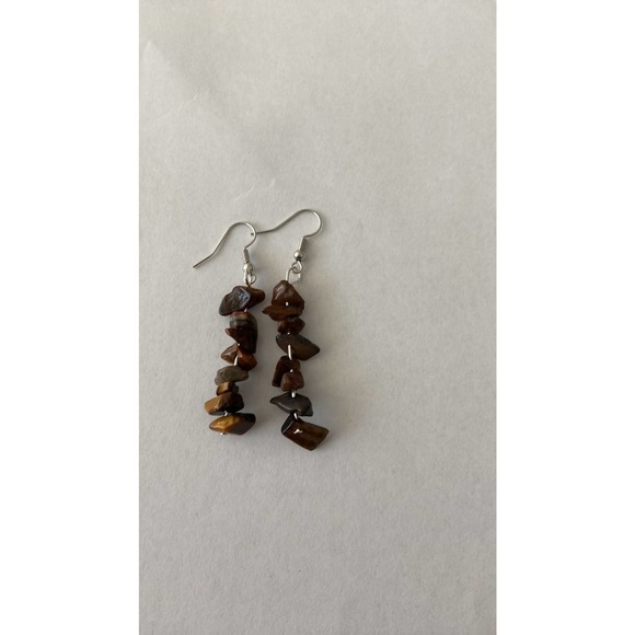 Handmade tigers eye earrings - Picture 2 of 3